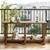 Solid Wood Console Table  Sofa Table behind Couch for Entryway Living Room Decorative Storage Table