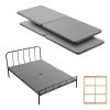 Queen Size Bunkie Board, 1.5 in Bed Board Slats with 200D Oxford Cloth, Wooden Mattress Support for Queen Size Bed