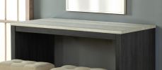 Two-Tone Design Black Dining Table 2x Stools Biscuit-Tufted Seat Cushion Beige 3pc Dining Table Set