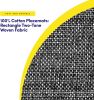 Collection 100% Cotton Placemats for Dining Room Rectangle Two Tone Woven Fabric 13" x 19" Soft Durable Table Mat Set, Set of 6, Black