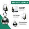 16 Pack Outdoor Curtain Weights, Heavy Duty Drapery Weights with Stainless Steel Clips for Patio, Gazebo, Tablecloths
