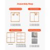 Queen Size Bunkie Board, 1.5 in Bed Board Slats with 200D Oxford Cloth, Wooden Mattress Support for Queen Size Bed