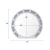 Noralie Mirrored & Faux Diamonds Accent Mirror (Assembled)