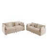 2 - Piece Living Room Set , 2 Pieces Upholstered Loveseat and Couch for Home Office Lounge, Sofa Set of 2