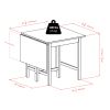 Lynden 5pc Dining Table with 4 Ladder Back Chairs