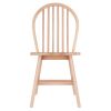 Windsor 2-Pc Chair Set; Natural