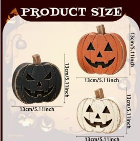 Halloween wooden pumpkin ghost black cat ornament room desktop holiday decoration wooden craft
Halloween wooden pumpkin ghost black cat ornament room (Color: 13*13cm3pcs, thickness: 1.6cm)