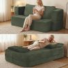 Flip Modular Sofa Bed, 2-in-1 Convertible Folding Couch with High Density Sponge, Multi-Functional Sleeper Sofa for Living Room, Apartment, Guest Room