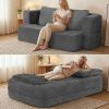 Flip Modular Sofa Bed, 2-in-1 Convertible Folding Couch with High Density Sponge, Multi-Functional Sleeper Sofa for Living Room, Apartment, Guest Room
