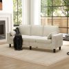 PPL 3-Seater Sofa Chair - 78" Modern Accent Chairs with Arms & Cushions, Living Room Couch with Side Pocket