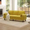 PPL 3-Seater Sofa Chair - 78" Modern Accent Chairs with Arms & Cushions, Living Room Couch with Side Pocket