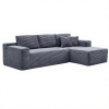106.5" Modern Minimalist Modular Sectional Couch, Comfort L Shaped Sofa for Living Room, No Assembly Required