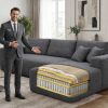 106.5" Modern Minimalist Modular Sectional Couch, Comfort L Shaped Sofa for Living Room, No Assembly Required