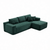 106.5" Modern Minimalist Modular Sectional Couch, Comfort L Shaped Sofa for Living Room, No Assembly Required