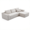 106.5" Modern Minimalist Modular Sectional Couch, Comfort L Shaped Sofa for Living Room, No Assembly Required