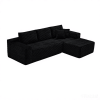 106.5" Modern Minimalist Modular Sectional Couch, Comfort L Shaped Sofa for Living Room, No Assembly Required