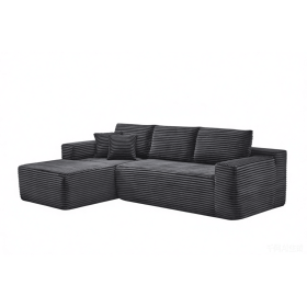 106.5" Modern Minimalist Modular Sectional Couch, Comfort L Shaped Sofa for Living Room, No Assembly Required (Color: Dark Gray-with Standard, Orientation: 3-seater Left Hand Facing)