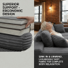 106.5" Modern Minimalist Modular Sectional Couch with Seat Cushion, Comfort L Shaped Sofa for Living Room, No Assembly Required
