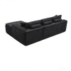 106.5" Modern Minimalist Modular Sectional Couch with Seat Cushion, Comfort L Shaped Sofa for Living Room, No Assembly Required