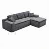 106.5" Modern Minimalist Modular Sectional Couch with Seat Cushion, Comfort L Shaped Sofa for Living Room, No Assembly Required
