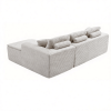 106.5" Modern Minimalist Modular Sectional Couch with Seat Cushion, Comfort L Shaped Sofa for Living Room, No Assembly Required