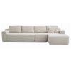 134" Modern Minimalist Modular Sectional Couch, Comfort L Shaped Sofa for Living Room, No Assembly Required