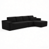 134" Modern Minimalist Modular Sectional Couch, Comfort L Shaped Sofa for Living Room, No Assembly Required