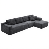134" Modern Minimalist Modular Sectional Couch, Comfort L Shaped Sofa for Living Room, No Assembly Required