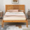Platform Bed Frame with Headboard , Wood Slat Support , No Box Spring Needed