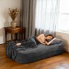 Flip Modular Sofa Bed, 2-in-1 Convertible Folding Couch with High Density Sponge, Multi-Functional Sleeper Sofa for Living Room, Apartment, Guest Room