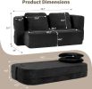 Flip Modular Sofa Bed, 2-in-1 Convertible Folding Couch with High Density Sponge, Multi-Functional Sleeper Sofa for Living Room, Apartment, Guest Room