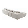 134" Modern Minimalist Modular Sectional Couch, Comfort L Shaped Sofa for Living Room, No Assembly Required
