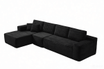 134" Modern Minimalist Modular Sectional Couch, Comfort L Shaped Sofa for Living Room, No Assembly Required