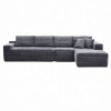 134" Modern Minimalist Modular Sectional Couch, Comfort L Shaped Sofa for Living Room, No Assembly Required