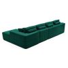 134" Modern Minimalist Modular Sectional Couch, Comfort L Shaped Sofa for Living Room, No Assembly Required