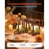 12 Set/36 Pcs Wooden Wedding Lantern Centerpiece