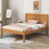 Platform Bed Frame with Headboard , Wood Slat Support , No Box Spring Needed