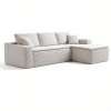 106.5" Modern Minimalist Modular Sectional Couch with Seat Cushion, Comfort L Shaped Sofa for Living Room, No Assembly Required