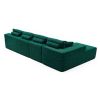 134" Modern Minimalist Modular Sectional Couch, Comfort L Shaped Sofa for Living Room, No Assembly Required