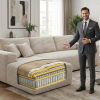 106.5" Modern Minimalist Modular Sectional Couch with Seat Cushion, Comfort L Shaped Sofa for Living Room, No Assembly Required