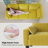 PPL 3-Seater Sofa Chair - 78" Modern Accent Chairs with Arms & Cushions, Living Room Couch with Side Pocket