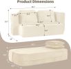 Flip Modular Sofa Bed, 2-in-1 Convertible Folding Couch with High Density Sponge, Multi-Functional Sleeper Sofa for Living Room, Apartment, Guest Room